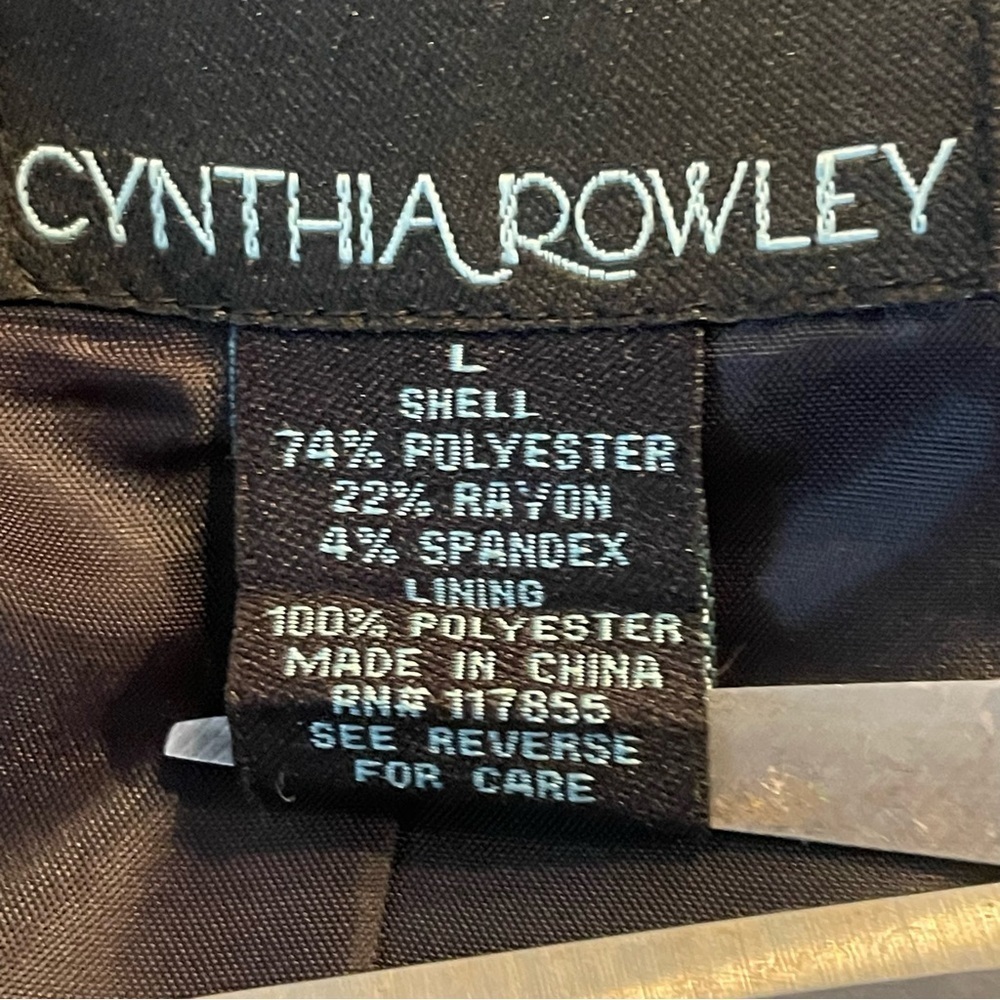 Cynthia Rowley Black Ruffle Jacket size large - Picture 8 of 8